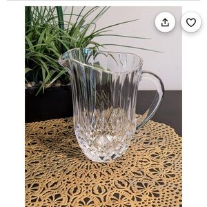 Elegant Clear Glass Pitcher